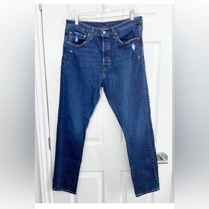 Levi's 501 Women's Dark Blue Skinny Filiforme High Rise Jeans 31x30 - Like New